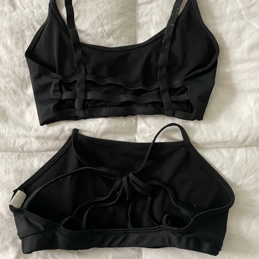 Onzie Yoga 2 Pc Sports Bras Black GUC/FUC